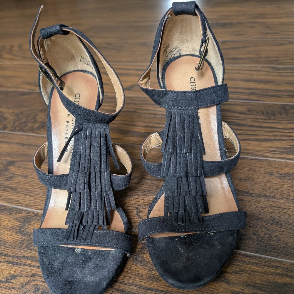 Black Christian Siriano Heels
